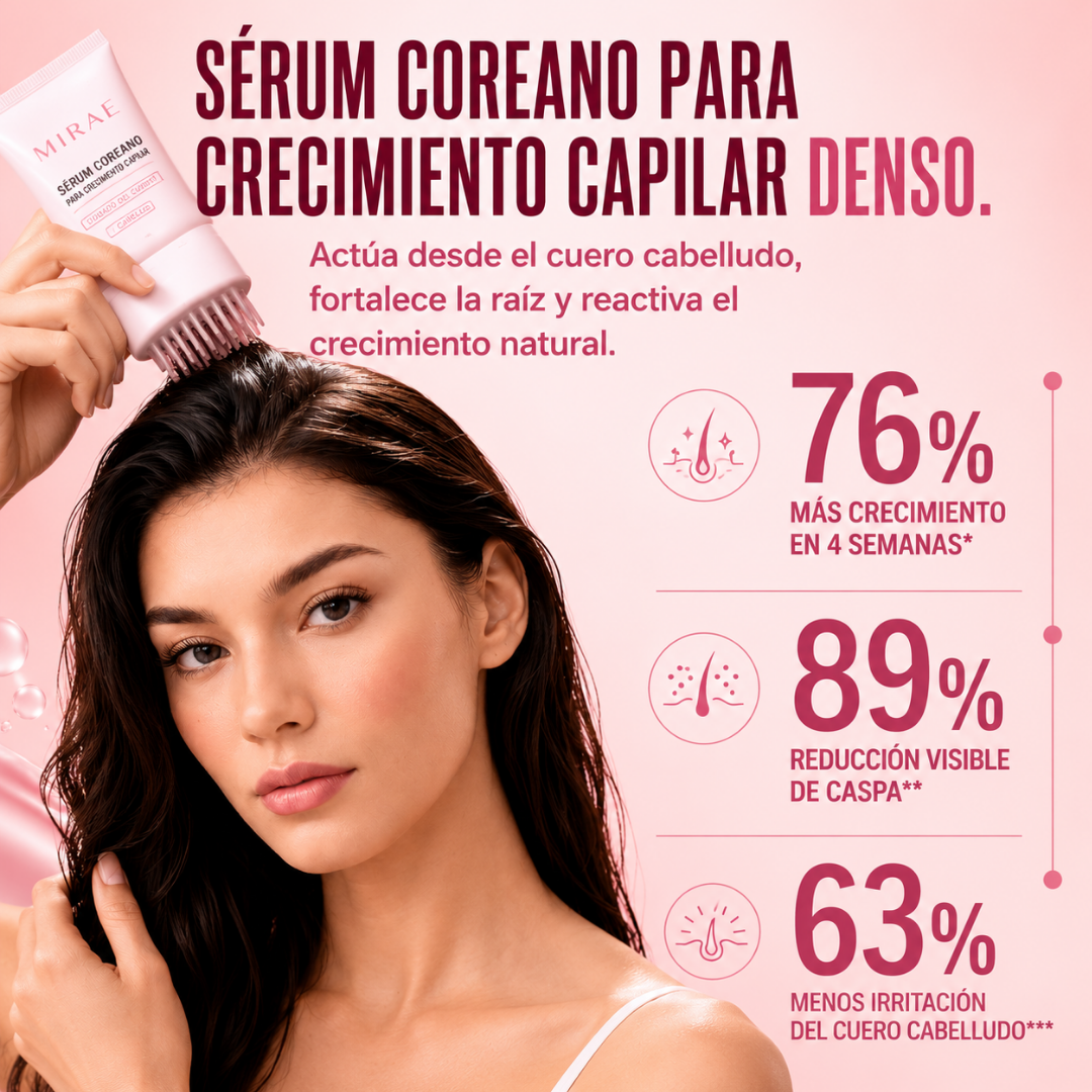 MIRAE™ — Menos Caída, Más Densidad, Sin Minoxidil