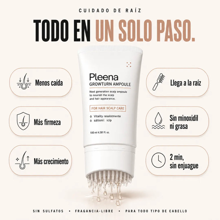 Pleena™ — Frena la Caída, Estimula el Crecimiento y Luce un Cabello Más Denso
