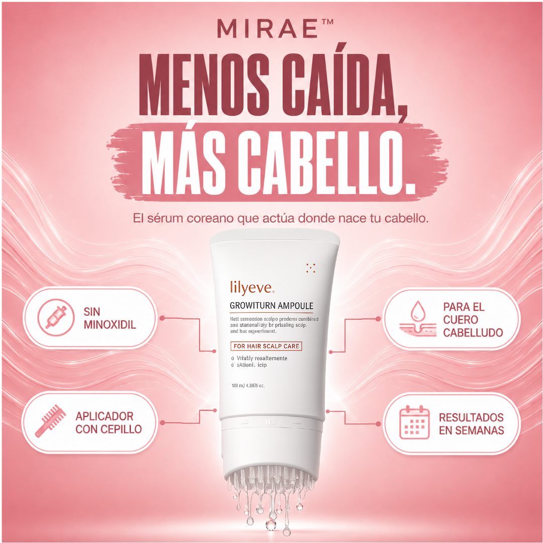 MIRAE™ — Menos Caída, Más Densidad, Sin Minoxidil
