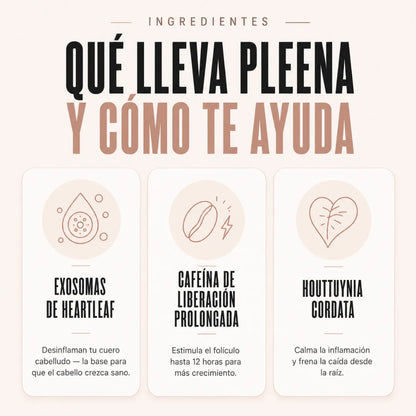 Pleena™ — Frena la Caída, Estimula el Crecimiento y Luce un Cabello Más Denso