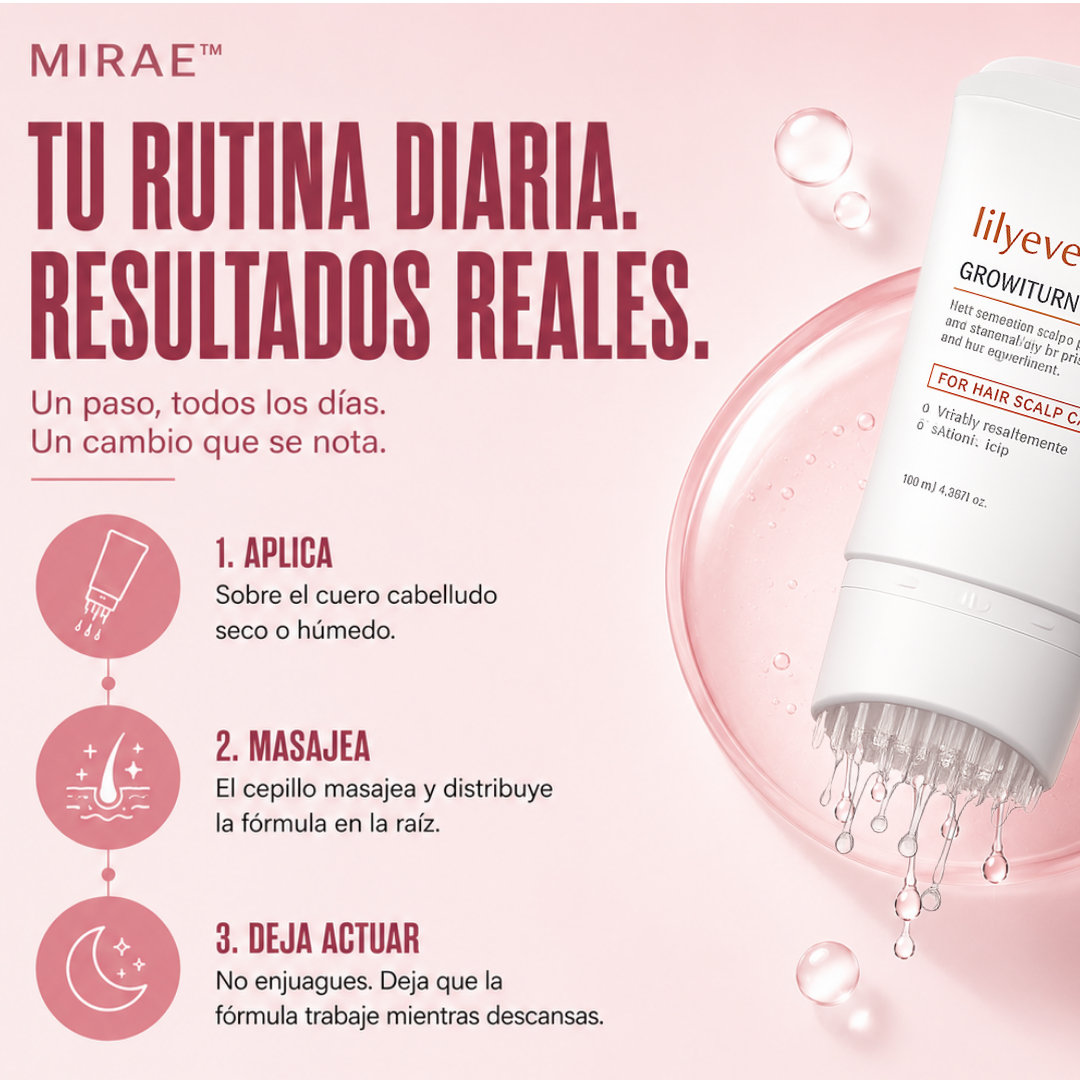 MIRAE™ — Menos Caída, Más Densidad, Sin Minoxidil