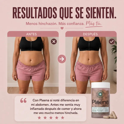 Pleena™ Apoyo Digestivo Diario para Menos Hinchazón y Pesadez