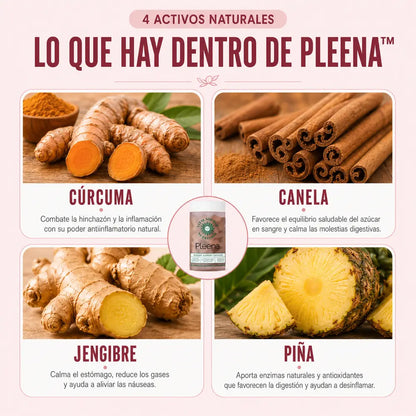 Pleena™ Apoyo Digestivo Diario para Menos Hinchazón y Pesadez